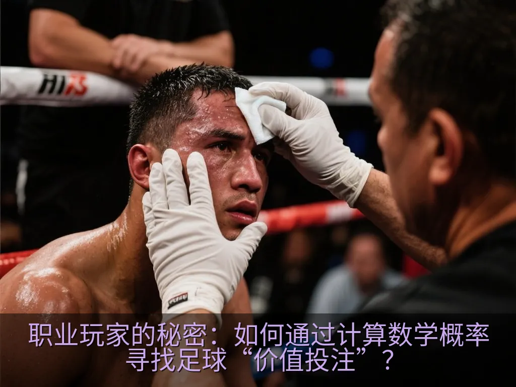 放大镜聚焦在平板电脑上的足球比赛统计数据和概率图表